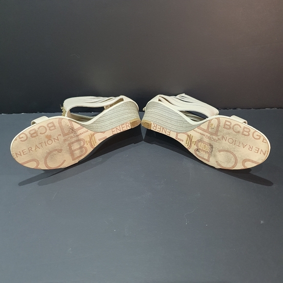 BCBG Never Worn Gladiator Style wedge heels - Picture 7 of 8